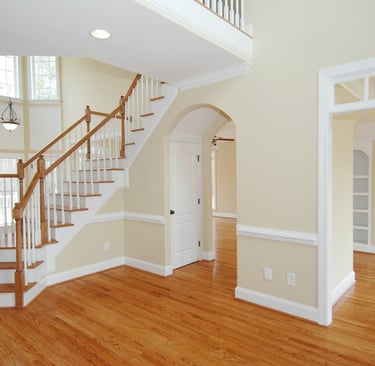 Freshly painted walls inside home