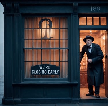 Whitechapel shop owner closes early, fearful, amidst Jack the Ripper terror