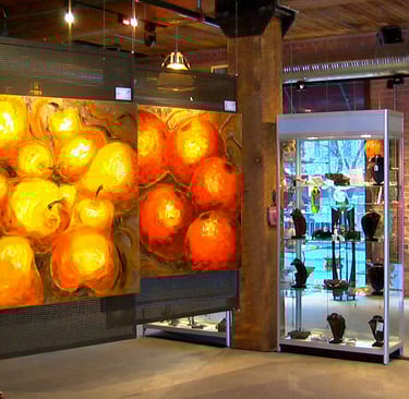 Still life fruits by Sandra Forzani at Artist of the World Gallery in Calgary Alberta