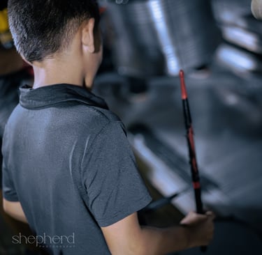 child drumming