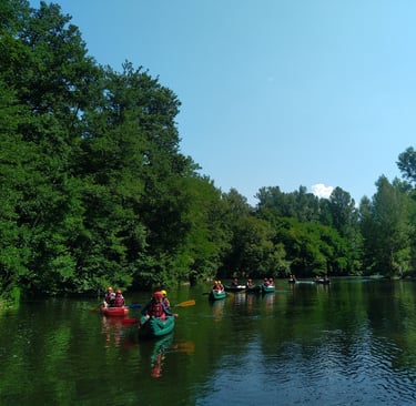 descente canoë kayak allier rivière sauvage massif central