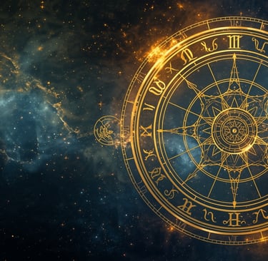 um relógio com mostrador dourado a roda da fortuna