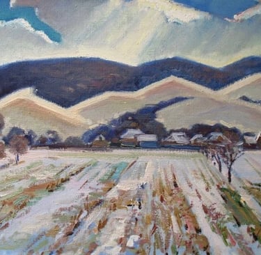 Леонтій Орлик (1936-2012), «Зима в Прикарпатті», 2002