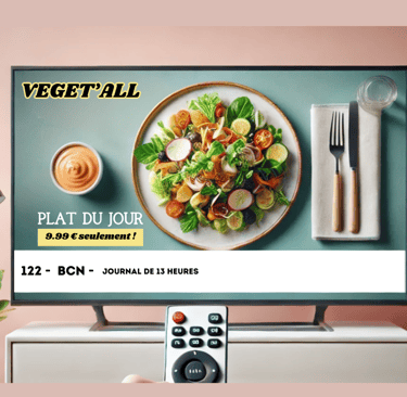 Voix off féminine pour une publicité télé fictive, micro professionnel