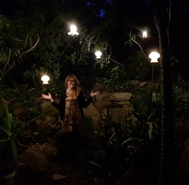 re-purposed garden lights