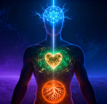 The Triune Intelligence: Harmonizing the Three Brains of the Divine Human