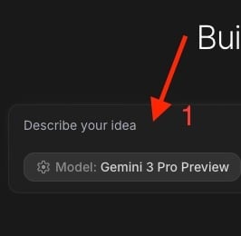 The section to put your prompt