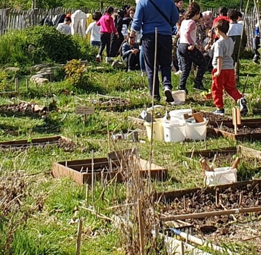 ecole du dehors enfants association Herbes Folles Villejuif