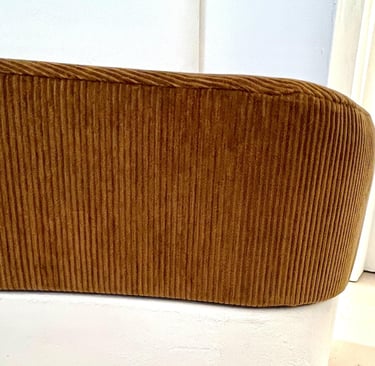 Knoll corduroy thick cushion detail - reupholstery