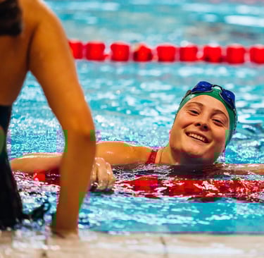 Swimming and smiling, enduranceID