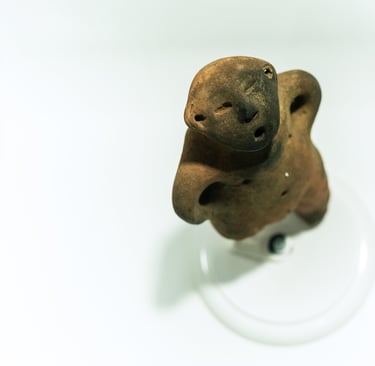 imagem de estatua rupestre museu de arqueologia de rondonia