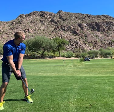 Dr. Meyers golfing