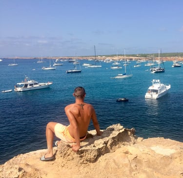 Photo of Francesco Margaretini on a Holiday in Formentera Spain