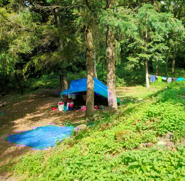 bivouac tente camping sauvage allier canoë kayak allier