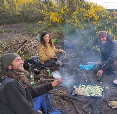 bivouac sauvage aventure camps feu rivière aventure 2025