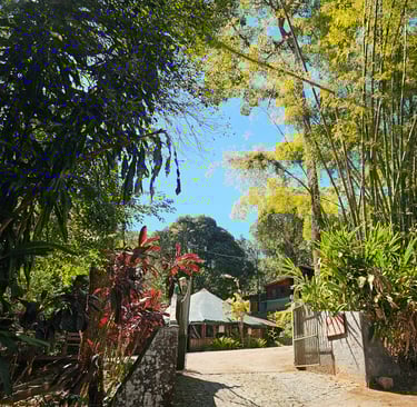 Entrada da pousada