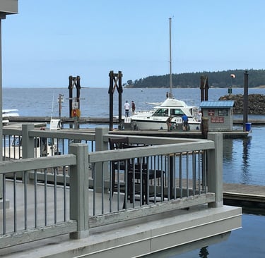 Boat Tied To Fuel Dock
