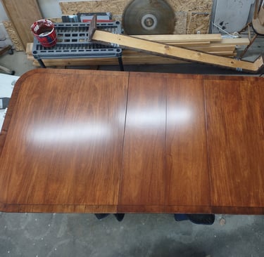Vintage restored maple dining table from 1968