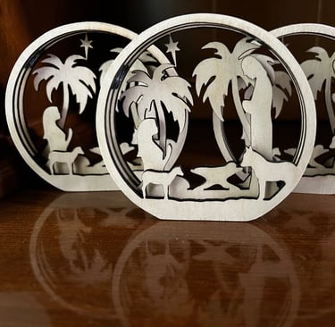 three layered nativity