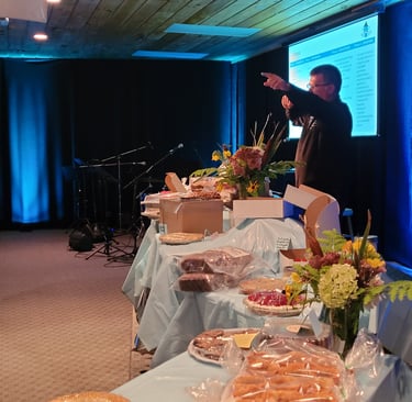 Fundraiser Dessert Auction held by the Bridge Community Church. 