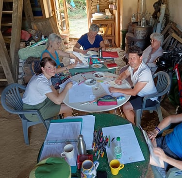 Les ateliers d'écriture collectifs permettent d'échanger sur son parcours et partager son avancée.