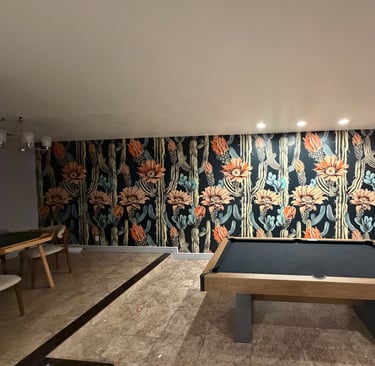 Wallpaper installation project in Chandler, AZ