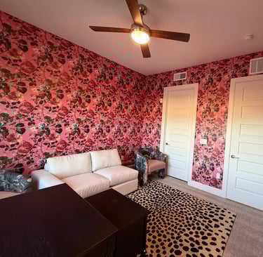 Wallpaper installation project in Gilbert, AZ
