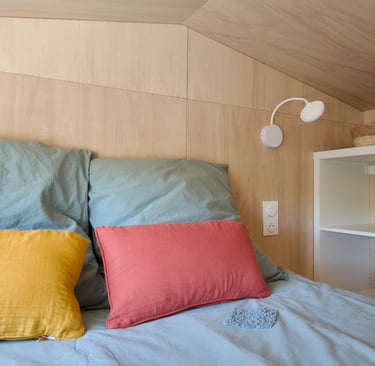 Lit parents Tiny-house Saignon (Luberon)