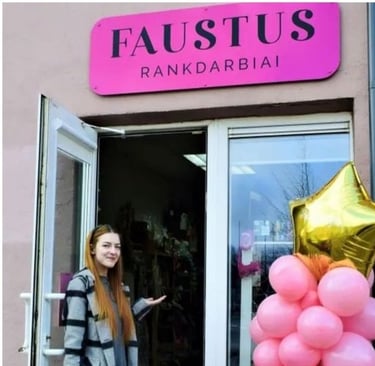 Faustė bagdonitė, Faustus rankdarbiai / handmade įkūrėja -  interviu delfi.lt
