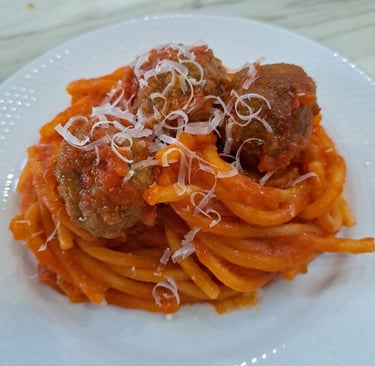 spaghetti and meatballs
