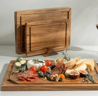 John Boos maple wood cutting board to prevent microplastic shedding in the kitchen