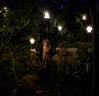 re-purposed garden lights