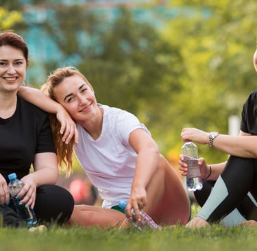 Happy People in park
