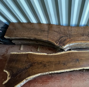 black walnut slabs for counter tops or other building projects