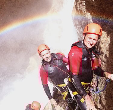 Arc en ciel au canyon de La Blache, en Ubaye, Ubaye-Serre-Ponçon
