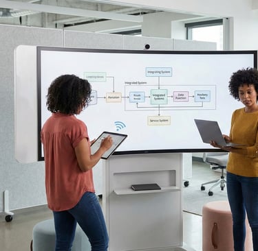 business infrastructure concepts interlocking seamlessly to represent fluid system integration