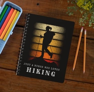 Nurse Hiker Notebook