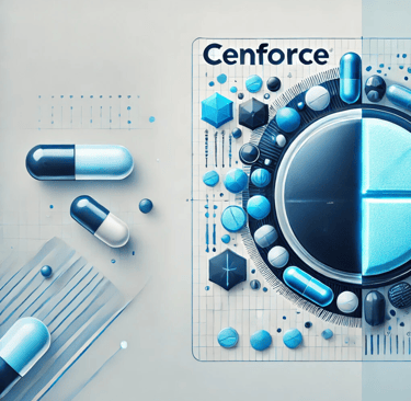 Comparative visual of Cenforce vs. Viagra