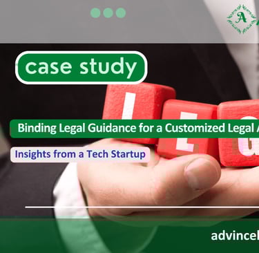 Binding Legal Guidance for a Customized Legal Approach: Insights from a Tech Startup