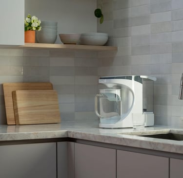 AquaTru reverse osmosis countertop water filter for removing PFAS and lead