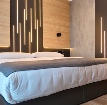Habitación doble estándar del Hotel Focus en el Pas de la Casa, Andorra. En los Pirineos