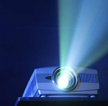 a projector projector with a projector light shining on a projector