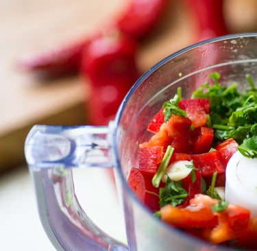 a blender with a blender and a blender in it