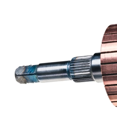 a close up of a large metal gearwheel