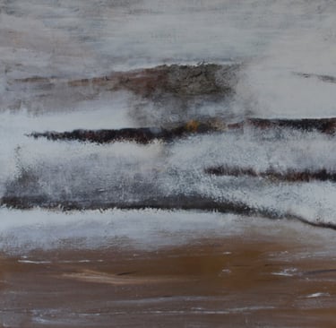 Jaï - Acrylique sur toile "Steppes n°2 "- 116x81cm VENDU - Collection "Les grands Espaces " 2025