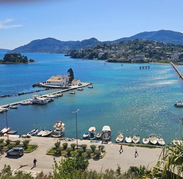 Canoni Island Mouseisland Kerkyra Corfu Villa Olivia Pentati