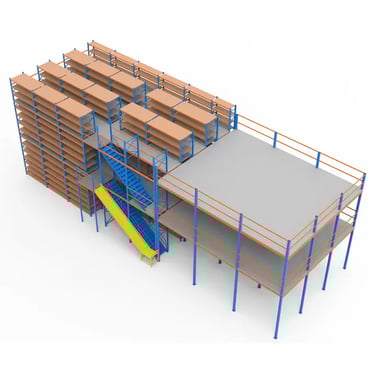 un rack tipo Mezzanine
