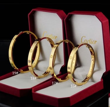 Cartier Bangles with Diamonds