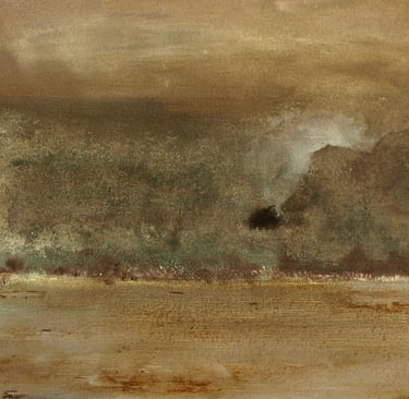 Jaï - Acrylique sur toile "Une solitude plus grande" 81x54cm - Collection "Les grands Espaces " 2025