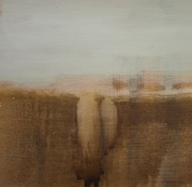 Jaï - Acrylique sur toile "Mémoire" 65x92cm - Collection "Les grands Espaces " 2025